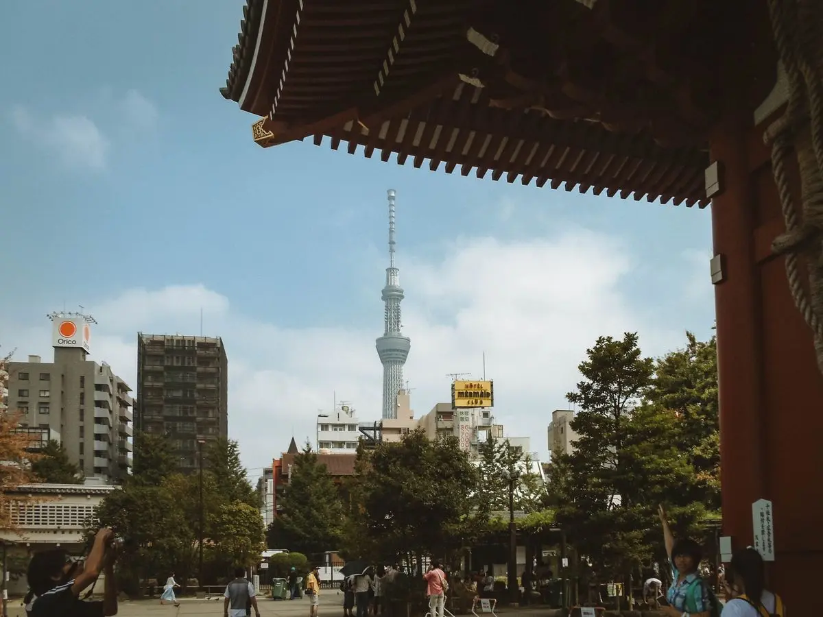 La porte du temple Senso-ji et la Tokyo Skytree